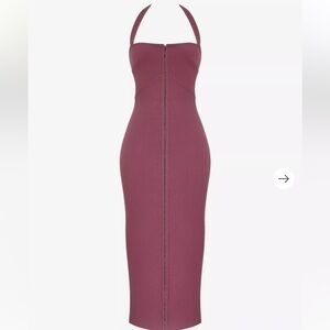 House of CB Strapless Plum Dress